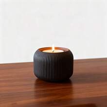 Chic Minimalist Candle Base | Perfect For Wabi-Sabi Style Living & Holiday Gifting - Minimalist Candlestick - View 7