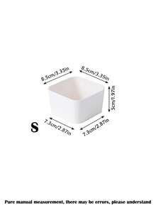 1 Stück Schubladentrenner Aufbewahrungsbox, Desktop Organizer Aufbewahrungsbox, Schmuck, Kosmetik, Haaraccessoires Aufbewahrungsbox, Kunststoffmaterial, multifunktionale Aufbewahrungsbox, Haaraccessoires und Bürobedarf Aufbewahrungsbox, verschiedene Größen, geeignet für Zuhause Schubladen, Schlafzimmer, Studentenwohnheime, Badezimmer, Desktop Organizer, Raumdekoration - Verschiedenfarbig - Übersicht 20