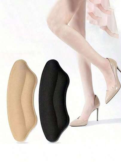 Semelles intérieures pour talons hauts pour femmes - Semelles intérieures confortables demi-taille, en matériau polyester tricoté beige, préviennent les ampoules, améliorent l'ajustement des chaussures, taille réglable, semelles intérieures confortables | Améliore l'ajustement | Semelles en polyester, convient pour les chaussures trop grandes, protecteurs de talon auto-adhésifs, les semelles améliorent l'ajustement et le confort des chaussures, chaussures, essentiels printemps et été, cadeau pour demoiselle d'honneur, maison, décoration de chambre, plage, voyage, convient aux hommes, convient aux femmes, vacances