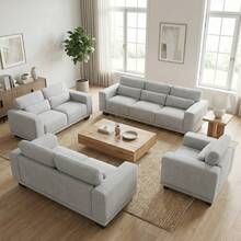 Dreamsmith 40-89in Multi Seater Sofa Couch Sleeper Sofa Bed, Convertible Futon Sofa Bed Couch Bed Sofa Cama, Modern Comfy Lounge Chair With Deep Seats Wide Armrests Thick Cushion, Removable Washable Covers, Murphy Bed Alternative Living Room Furniture For Home Bedroom,Grey - 灰色 - 查看 1