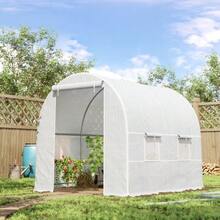 Greenhouse, Aluminum Greenhouse, Heated Greenhouse, Plant Greenhouse, Aluminum, 245 X 200 X 200 Cm - White - View 2