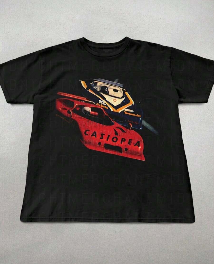 Casiopea T-Shirt, Japanese Jazz Fusion Shirt, Japanese Band Tees, Jazz Shirts, Car Graphic Tee, Tren - 黑色 - 查看 1