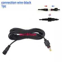 The DC Extension Cable Is Black. The Outdoor Lighting Connection Cable Has A Length Of 5.5x2.1mm/5m (16.4ft), Compatible With Various Devices, IP65 Is More Suitable For Outdoor Use, And Is Applicable For Connecting Solar Lights, Monitors In Gardens, Terraces, And Other Outdoor Areas. - Black - View 7