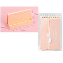 Soporte de tarjeta de visita de escritorio estilo Ins; Soporte de tarjeta de visita de plástico minimalista de una sola capa - Tarjetero de un solo asiento - Ver 11