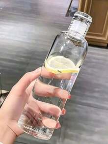 1 bình nước nhựa xách tay dành cho nữ, dung tích lớn 500ml/750ml, kiểu dáng thanh lịch, có chức năng lắc, hẹn giờ, bình đựng nước ép bằng thủy tinh, bình nước uống. - Nhiều màu - Xem 4