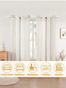 Stainless Steel Extra Long Curtain Rod, Extendable Curtain Rail, Wardrobe Hanging Rod, Laundry Drying Rack, Adjustable Stainless Steel Towel Bar, Suitable For Curtains, Doors, Bedrooms, No Drilling Required - Multicolor - View 9