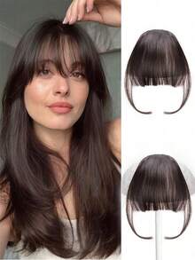 Synthetic Bangs, Natural Bangs Wig, Short Invisible Clip-In Hair Extensions, Hair Pieces, For Women For Barber Salon Beauty Travel Essential,Hair Products,Hair Cares,Hair Accessories - Multicolor - View 12