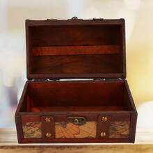 Decorative Jewelry Chests & Boxes - Vintage Wood Box - 查看 6