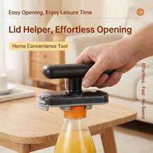 1 Pc, Labor-Saving Lid Opener, Easy Twist Multi-Function Manual Jar And Bottle Opener, Adjustable, Suitable For Kitchen Use, St. Patrick's Day - Black - View 8