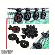 1-100pcs Sunshade Net Clips, Greenhouse Sunshade Cloth Clips, Plastic Fence Sunshade Net Clips, Anti-Insect Net Clips, Agricultural Sunshade Locks, Camping Tent Accessories - Black - View 3