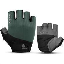 Guantes de Ciclismo para Hombre y Mujer, Guantes de Ciclismo de Carretera Acolchados con Gel viscoelástico Amortiguador, Guantes de Ciclismo Transpirables con Pantalla táctil Reflectante - Azul - Ver 4