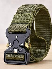 战术尼龙腰带，可调节金属扣，蛇形扣，锌合金扣，安全扣 - 彩色 - 查看 10