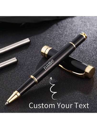 Custom Metal Signature Pen - Customizable With Name Or Logo, Elegant Gift Box Included,Perfect For Office, Birthday,Customized Personalized Wedding Gifts