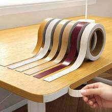 1卷 393.7英寸 x 0.78英寸 木纹装饰胶带 - 加厚PVC家具橱柜边缘自粘剥离粘贴膜，厚度0.2毫米，用于橱柜装饰、墙面边缘覆盖 - A - 查看 11