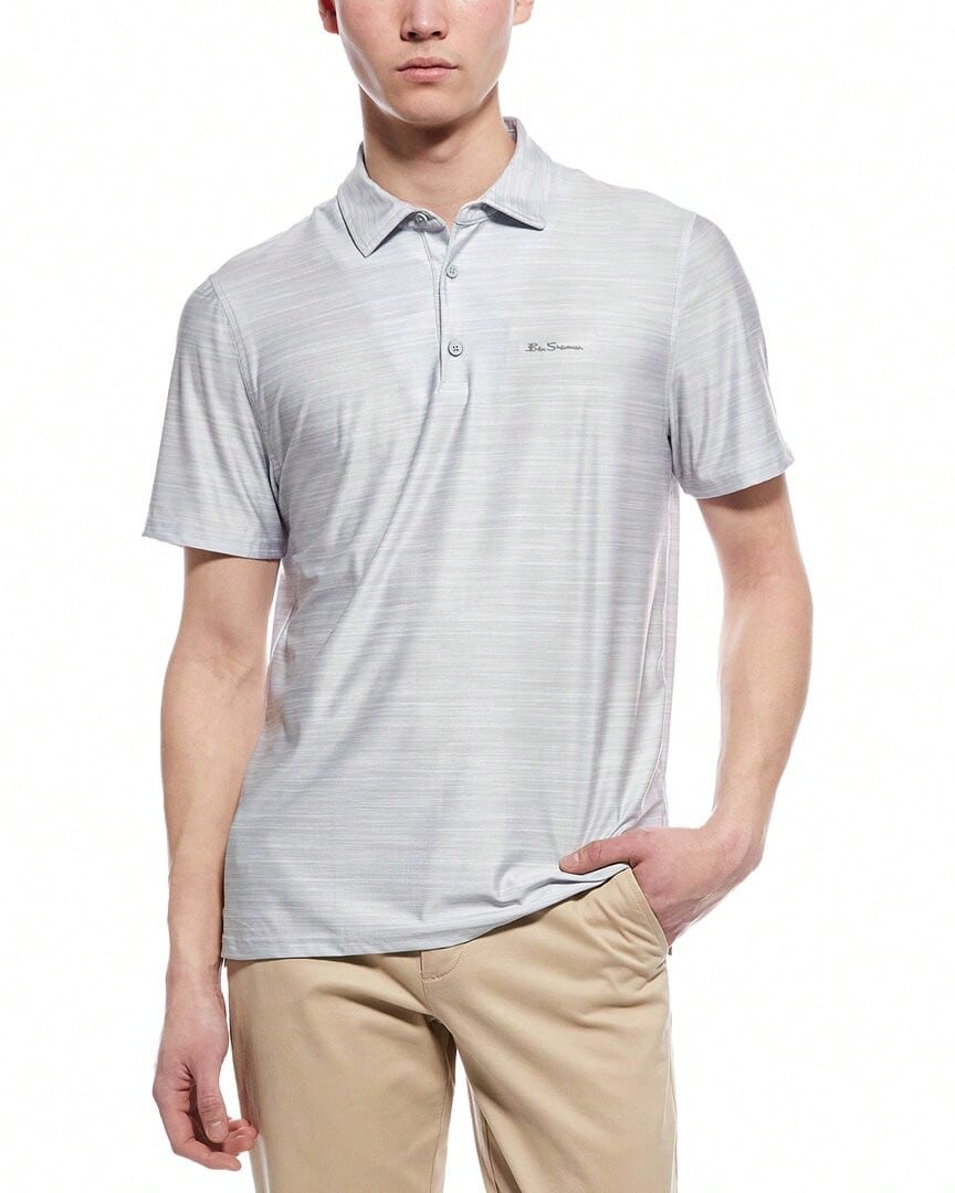 Ben Sherman Sports Fit Polo Shirt - Xám - Xem 1