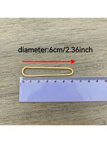50/100/300 piezas Bandas elásticas resistentes al calor alto, elásticas y duraderas, aptas para suministros de laboratorio y oficina - Rectángulo - Ver 2