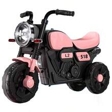 Mini Motocicleta de Impulso para Niños de 2-5 Años, Soporte de hasta 45kg, Diseño Moto Chopper, Montable con Luz LED y Sonido, Todoterreno, Regalo para Niños - Rosa - Ver 2