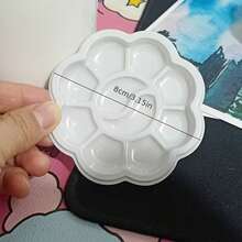 Paletă de acuarelă de înaltă calitate, asemănătoare ceramicii albe, cu capac, compartimente multiple pentru amestecarea convenabilă a culorilor, potrivită pentru artiști și studenți - o marime - Vizualizare 17