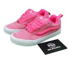 VANS Knu Skool Low Pink Glo Women's VN0009QCYU2 - 粉色 - 查看 1
