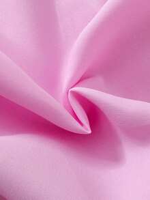 2pcs/Set Baby Girls' Cute Pink Strawberry All-Over Print Ruffle Sleeve Dress & Crossbody Bag, Summer - Multicolor - View 8