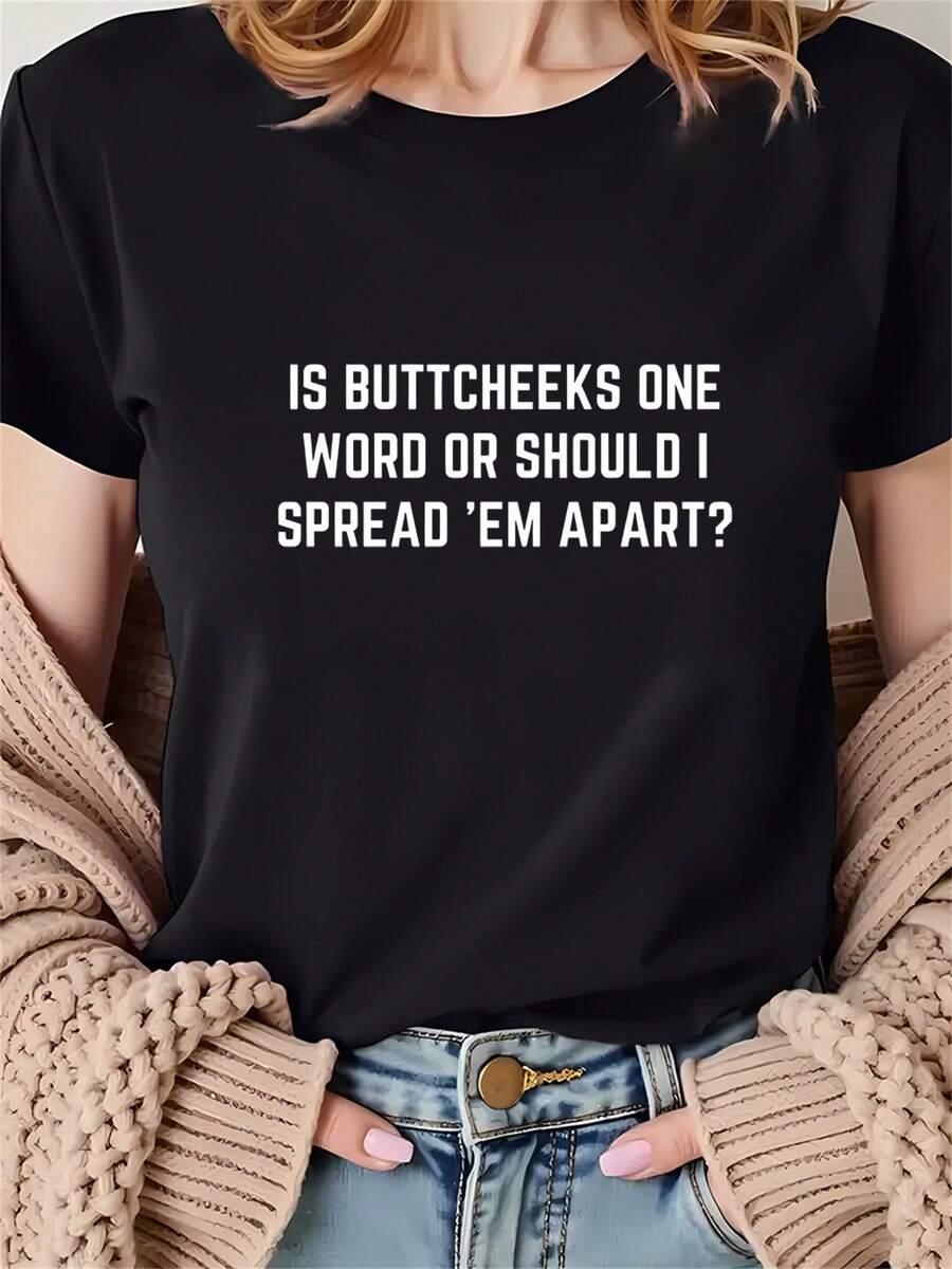 Funny Butt Cheeks Shirt Sarcastic Meme Sweatshirt Dirty Joke Shirt Inappropriate Embarrassing Shirt Offensive Gag Hoodie Adult Humor T-Shirt - màu đen - Xem 1