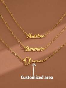 1 Custom Necklace, Classic And Simple Style, Suitable For Kids Daily Wear, Is The Perfect Gift For Kids Birthdays, Halloween, Valentine's Day, And Christmas - Multicolor - View 1