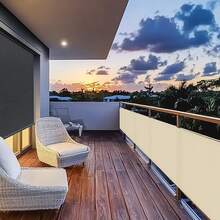 防紫外线阳台隐私屏风网 | 防风遮阳围栏板 | 户外花园和露台隐私解决方案 - 隱私布 - 查看 2