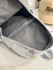 Transparent Anime-Style Casual Backpack, Lightweight Campus Backpack For Middle School Students - A - View 11