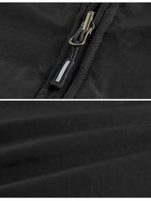 男士无袖轻薄背心外套，户外摄影露营休闲背心，春秋季黑色夏季款 - 黑色 - 查看 11