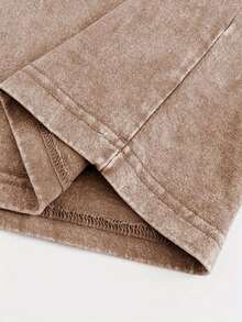 Disney Official Authorization | Mickey Mouse Leopard Print T-Shirt For Men And Women-Casual Short Sleeves-Opaque Fabric With Pink Bow Design-Machine Washable-Suitable For Summer Wear. - Màu Khaki - Xem 5