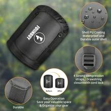 Saco de dormir doble para adultos, saco de dormir de 15 grados y 0 grados para 2 personas, para clima frío, tamaño Queen, para parejas o familiares, camping, caravanas o viajes - negro, gris (Gray-Black) - Ver 6