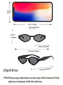 半副男士菱形复古个性化街头风驾驶多功能时尚眼镜 - 彩色 - 查看 2