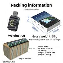 CarPlay Wireless Adapter And Android Auto Car Machine Interconnection Box, Two-In-One CarPlay Box - Q1M Silver USB Connector With Gold Mark - View 3