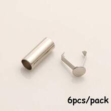 6/30个装 18mm 金属绳扣，适用于卫衣、裤子、外套、帽子等，绳扣夹扣，吊坠腰绳头绳扣配件，易于使用 - 尾夾 - 查看 7