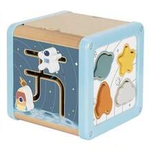 TendenciaCubo Educativo De Actividades Del  Espacio - Tooky Toy Azul ClaroCalidad premium - Azul claro - Ver 3
