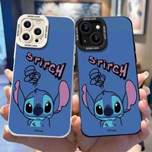 Official Disney Lilo & Stitch Cute Phone Case: Graffiti-Style Stitch Print With Hand-Drawn Accents & "GOOD LUCK" Detail, Shockproof Protective Cover With Reinforced Camera Protection For IPhone 17, 16, 15, 14, 13, 12, And 11 Pro Models, With Shockproof Protection. A Delightful Gift For Family, Friends, Birthdays, Holidays, And Special Occasions. - 白色 - 查看 1