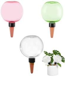 17.5盎司自动缓释植物浇水系统，室内/室外园艺工具，无需用电，适用于多肉植物和鲜花，自浇水装饰 - 多款 - 查看 5