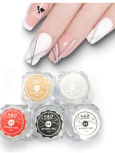Gel Spider Teia De Aranha P/ Decoração De Unhas Gel X&D
