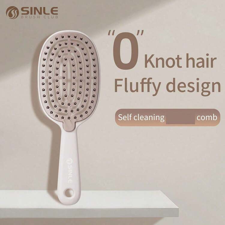 Quick And Easy-To-Clean Detangling Comb, Retractable Comb, TPEE Hair Removal Brush, Self-Cleaning Hair Brush, Women And Men,Hair Brush,Curly Hair Brush,Detangler Brush - Multiple Styles - View 6