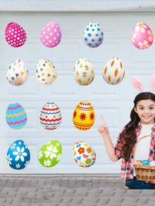 24 piezas Imanes decorativos magnéticos de Pascua con diseños de huevos de Pascua y zanahorias, perfectos para decorar el coche, el refrigerador, el lavavajillas, fiestas, festivales de Pascua y decoración del hogar - A - Ver 5