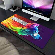 1pc Rainbow Wolf, Keyboard Gaming Accessories Mouse Mat, Office Computer PC Gamer Laptop Desk Mat, Office Mouse Pad-Adult Novelty Gifts - Như hình minh họa. - Xem 8