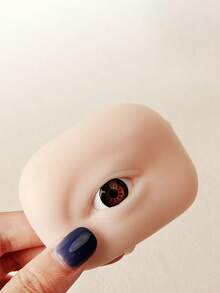 5D Silicone Eyelash & Eyebrow Practice Model, Realistic Eye Makeup Training Tool, Left & Right Eye Makeup Model - Multicolor - View 6