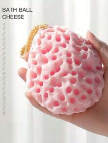 2/1pc Japanese Honeycomb Bath Sponge, Soft Exfoliating Shower Brush, Rich Lather, Suitable For Sensitive Skin, Unisex - Multicolor - View 12