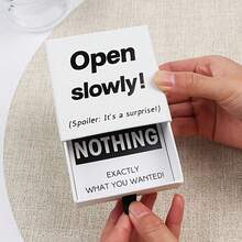 Funny "Nothing Inside" Prank Gift Box | Completely Empty Inside! Suitable For Birthday, Wedding Party, Anniversary Pranks And Jokes - Great Surprise For Family And Friends | Includes Card - Multicolor - View 2
