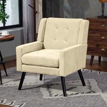 Living Room Chairs - Beige + Upholstered - View 2
