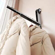 Rack Secagem Cabideiro de Roupas Dobrável com Ventosa Sem Furo Resistente - Dobrável - Visão 8