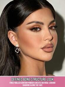 Misslyn 哑光修容粉，高显色度，质地细腻，自带镜子，适合面部轮廓修饰，持久轻盈，易于涂抹，适合女性和女孩，适合冬季、Y2K风格、派对、生日、情人节、新年礼物，最佳色号，纯素且不经动物实验 - #3 Warm Honey - 查看 3