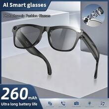 Premium Real-Time Translation Smart Glasses, Voice Assistant, 260mAh Large Capacity Battery, Long Lasting, Phone Call, Music Control, Smart Search, Precise Touch Control, Conversation, Smart Control Operation, Suitable For Men And Women, Hands-Free, Best Valentine's Day Gift - Multicolor - View 2
