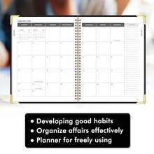Monthly Planner 2026-2028, Hardcover With Metal Corner 3 Year Calendar 2026-2027-2028 Calendar Book From Jan 2026 - Dec 2028, 9" X 11", Spiral Bound,Organizer For Office, Schoolsss, And Home, Black - 黑色 - 查看 9