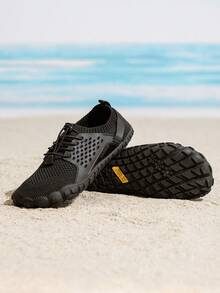 Men's Barefoot Water Shoes - Ultra-Lightweight Athletic Sports Shoes For Swimming, Surfing, Hiking, Diving, Fishing & Outdoor Walking - 黑色 - 查看 3